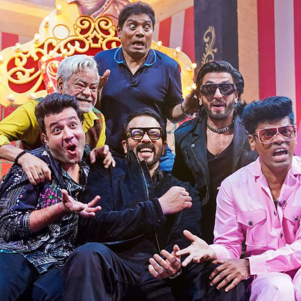 INSIDE PHOTOS: Ranveer Singh and team Cirkus reunite with Rohit Shetty for the finale of Khatron Ke Khiladi 12: 'Kings of Comedy'