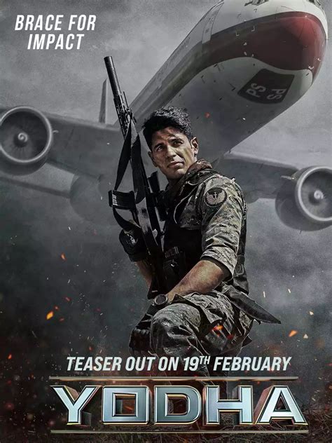 Sidharth Malhotra starrer Yodha's newest poster launched on mid-air in ...